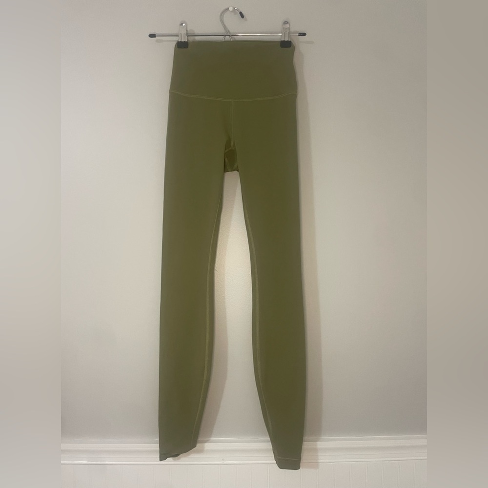 Olive Wunder Under Lululemon Leggings 28”
